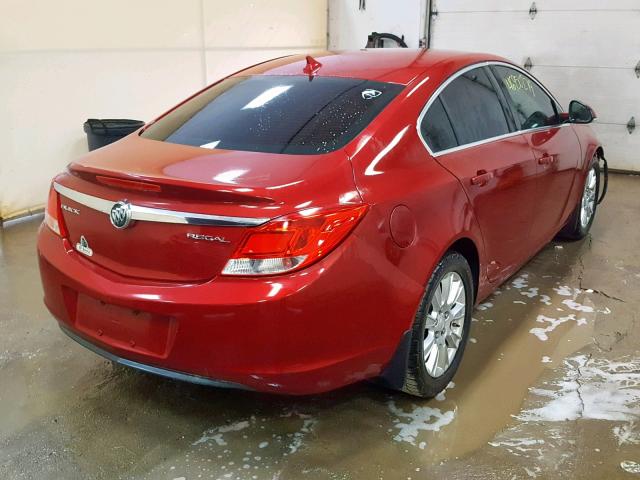 2G4GR5ERXC9208269 - 2012 BUICK REGAL RED photo 4