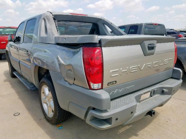 3GNEC13T42G104778 - 2002 CHEVROLET AVALANCHE BEIGE photo 3