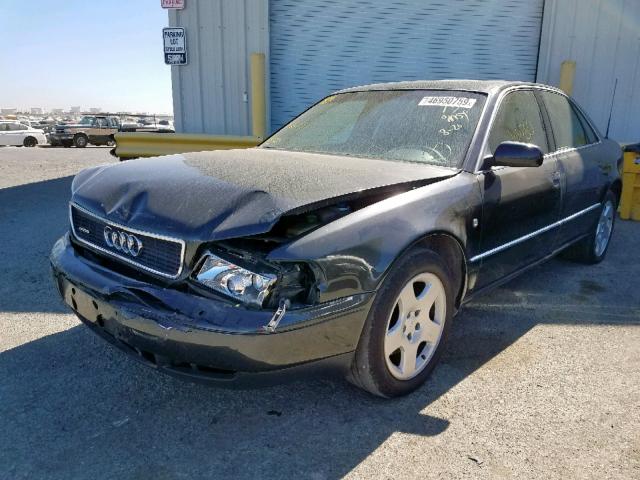 WAUBG34D3XN001852 - 1999 AUDI A8 QUATTRO BLACK photo 2