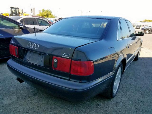 WAUBG34D3XN001852 - 1999 AUDI A8 QUATTRO BLACK photo 4