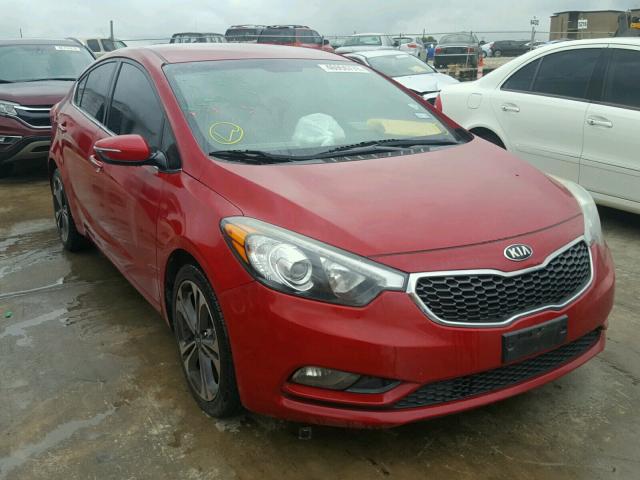 KNAFX4A80E5075581 - 2014 KIA FORTE EX MAROON photo 1