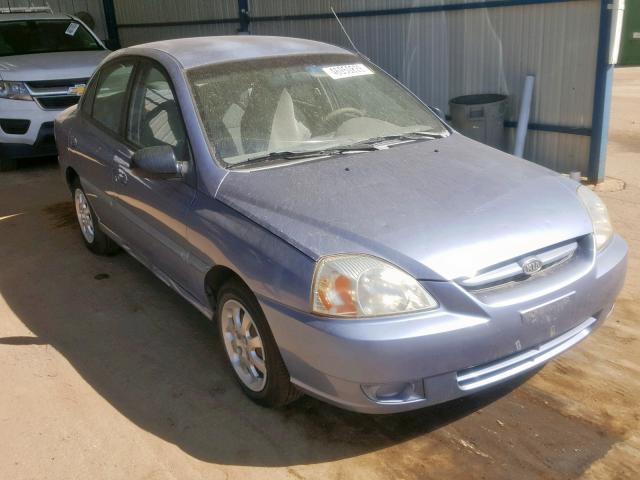 KNADC125346329069 - 2004 KIA RIO BLUE photo 1