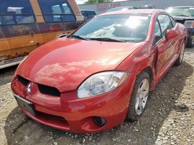 4A3AK24F18E008001 - 2008 MITSUBISHI ECLIPSE GS RED photo 2