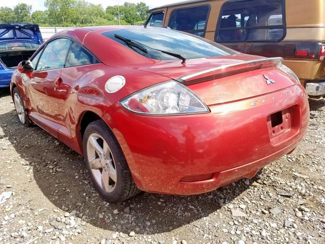 4A3AK24F18E008001 - 2008 MITSUBISHI ECLIPSE GS RED photo 3