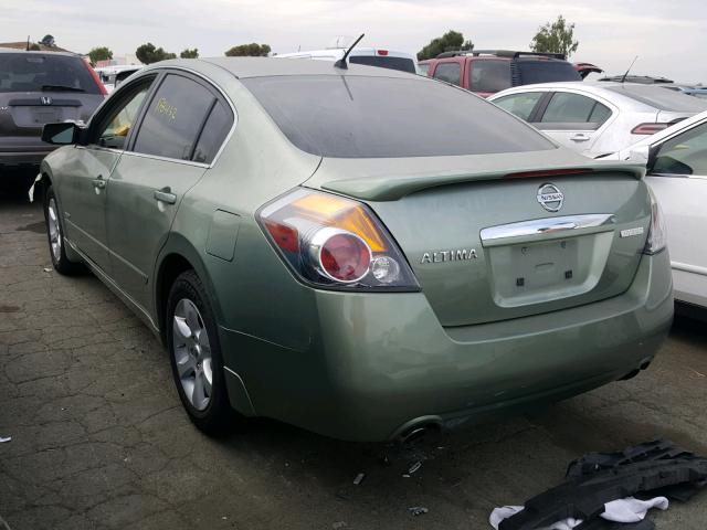 1N4CL21E17C225598 - 2007 NISSAN ALTIMA HYB GREEN photo 3