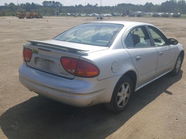 1G3NL52F24C117921 - 2004 OLDSMOBILE ALERO GL GRAY photo 4