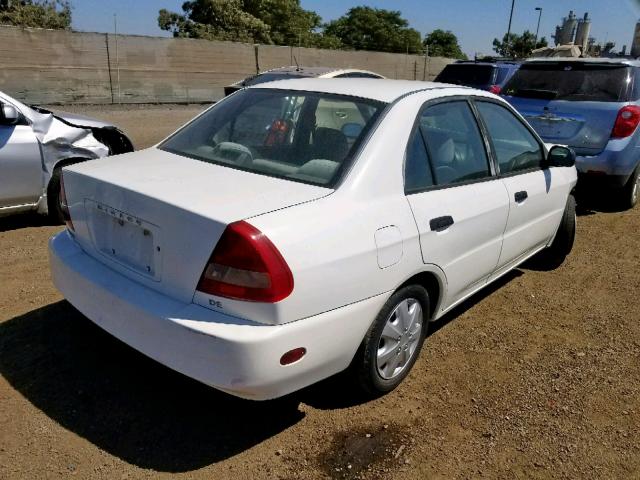 JA3AY26A4VU015835 - 1997 MITSUBISHI MIRAGE DE WHITE photo 4