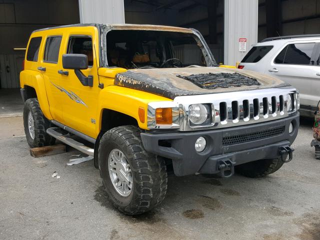 5GTDN13E978148720 - 2007 HUMMER H3 YELLOW photo 1