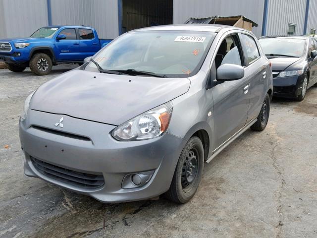 ML32A3HJXFH036649 - 2015 MITSUBISHI MIRAGE DE GRAY photo 2