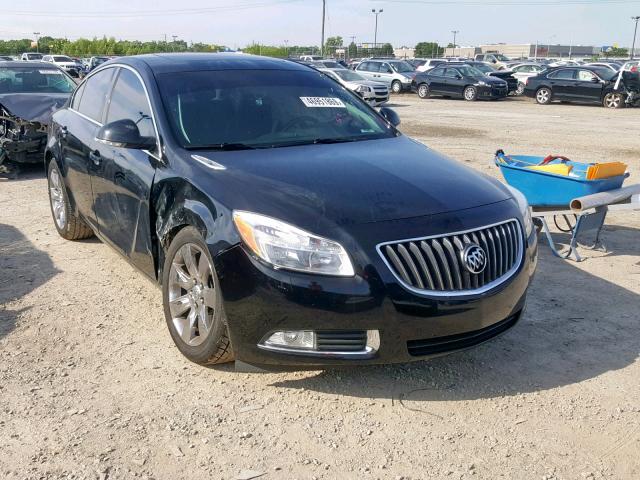 2G4GS5EV4D9175434 - 2013 BUICK REGAL PREM BLACK photo 1