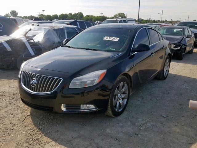 2G4GS5EV4D9175434 - 2013 BUICK REGAL PREM BLACK photo 2