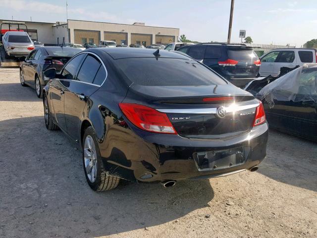 2G4GS5EV4D9175434 - 2013 BUICK REGAL PREM BLACK photo 3