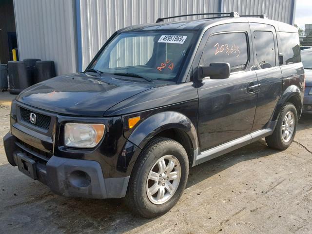 5J6YH17716L000417 - 2006 HONDA ELEMENT EX BLACK photo 2