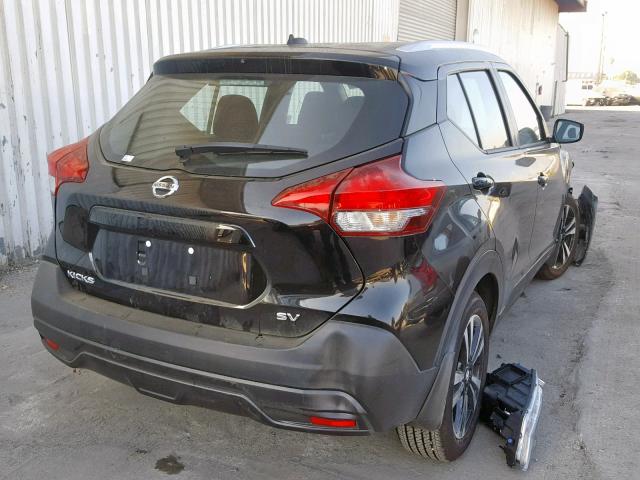 3N1CP5CU7KL471107 - 2019 NISSAN KICKS S BLACK photo 4