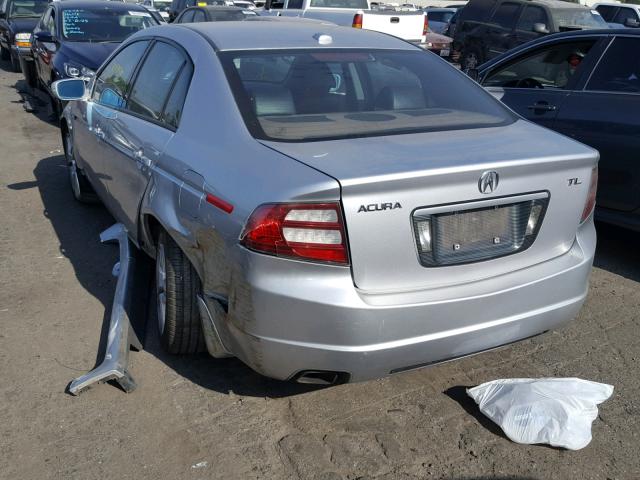 19UUA66267A048618 - 2007 ACURA TL SILVER photo 3