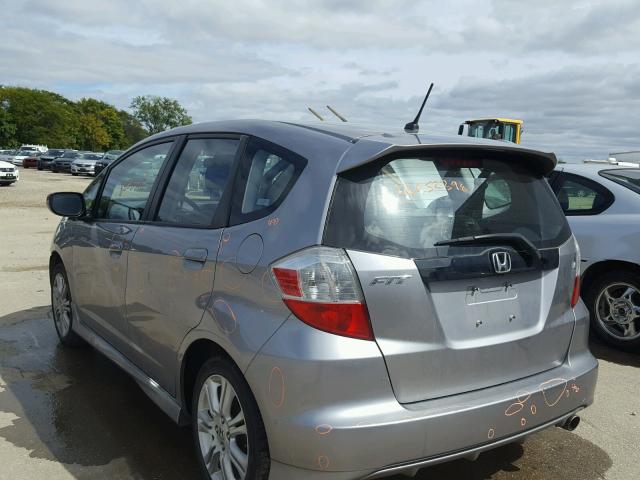 JHMGE87409C005703 - 2009 HONDA FIT SPORT SILVER photo 3