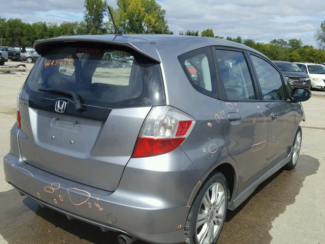 JHMGE87409C005703 - 2009 HONDA FIT SPORT SILVER photo 4