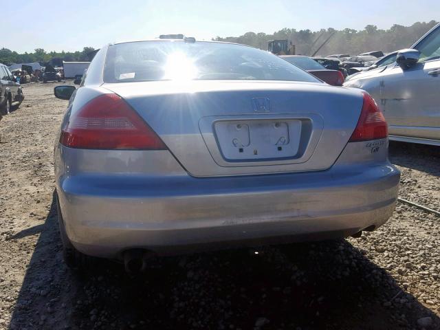 1HGCM82755A001626 - 2005 HONDA ACCORD EX SILVER photo 9