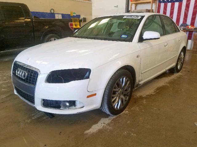 WAUAF78EX8A168999 - 2008 AUDI A4 2.0T WHITE photo 2