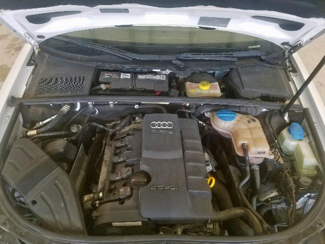 WAUAF78EX8A168999 - 2008 AUDI A4 2.0T WHITE photo 7