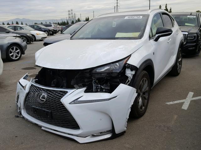 JTJYARBZXG2026763 - 2016 LEXUS NX 200T WHITE photo 2