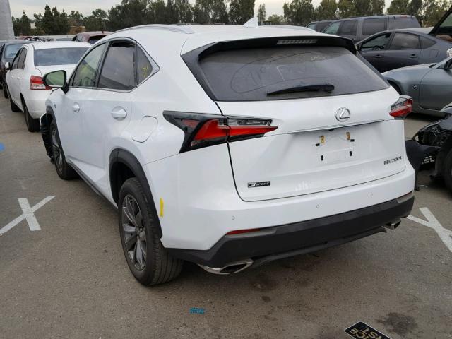 JTJYARBZXG2026763 - 2016 LEXUS NX 200T WHITE photo 3