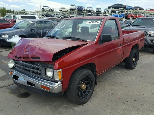 1N6SD11S3LC331321 - 1990 NISSAN D21 SHORT RED photo 2