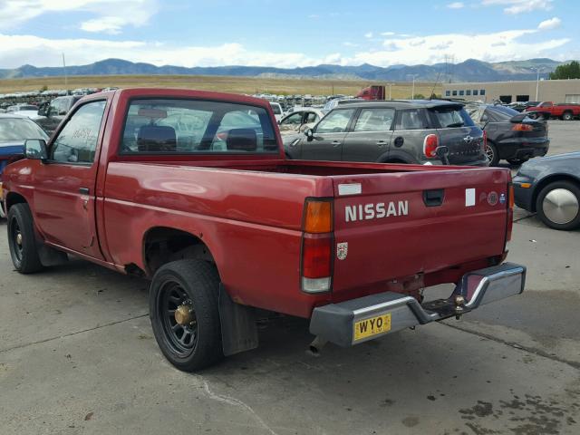 1N6SD11S3LC331321 - 1990 NISSAN D21 SHORT RED photo 3