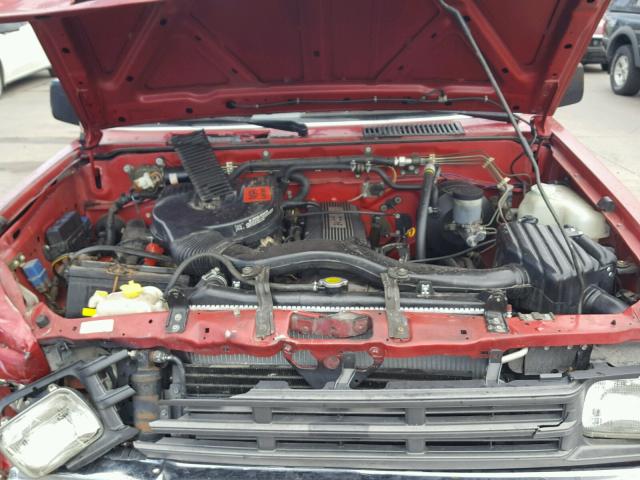 1N6SD11S3LC331321 - 1990 NISSAN D21 SHORT RED photo 7