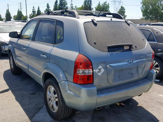 KM8JN12D27U633559 - 2007 HYUNDAI TUCSON SE TURQUOISE photo 3