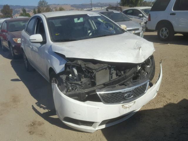 KNAFU4A27C5491502 - 2012 KIA FORTE EX WHITE photo 1