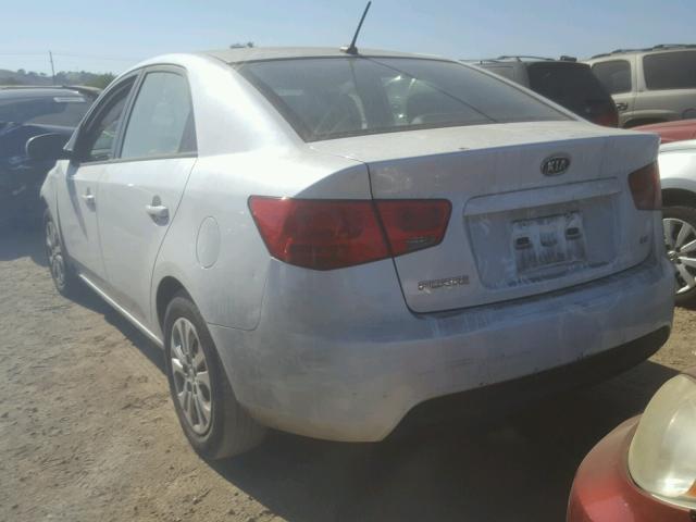 KNAFU4A27C5491502 - 2012 KIA FORTE EX WHITE photo 3