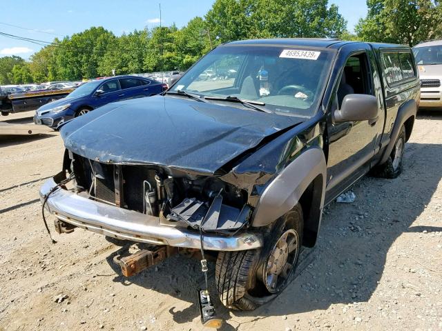 1GCDT146168303697 - 2006 CHEVROLET COLORADO BLACK photo 2