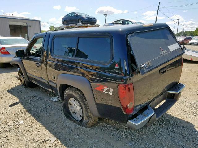 1GCDT146168303697 - 2006 CHEVROLET COLORADO BLACK photo 3