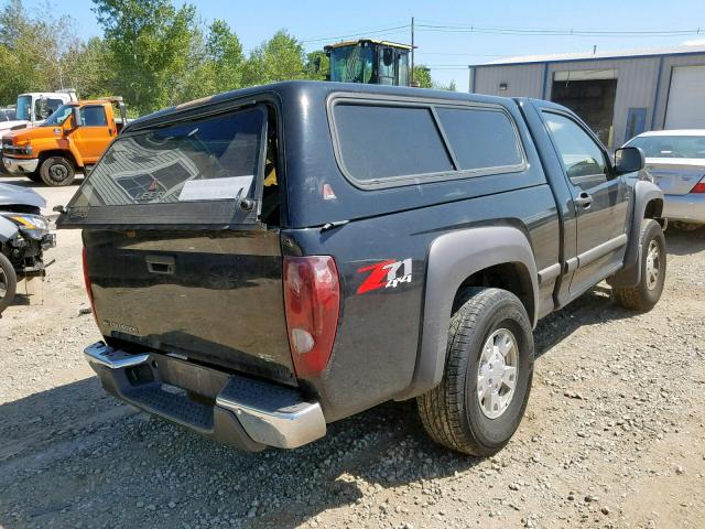 1GCDT146168303697 - 2006 CHEVROLET COLORADO BLACK photo 4