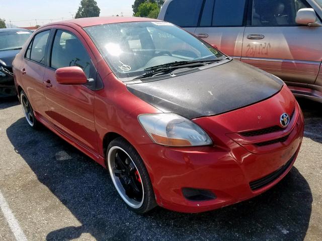 JTDBT923981268367 - 2008 TOYOTA YARIS RED photo 1