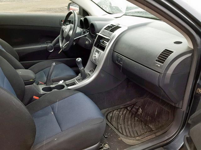 JTKDE177460120199 - 2006 TOYOTA SCION TC 灰色 照片 5
