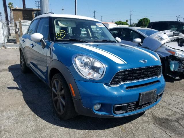 WMWZC5C59BWM11378 - 2011 MINI COOPER S C BLUE photo 1