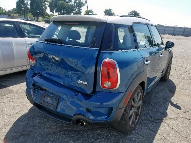 WMWZC5C59BWM11378 - 2011 MINI COOPER S C BLUE photo 4