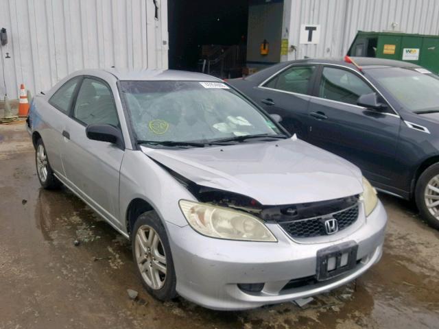 1HGEM22104L009072 - 2004 HONDA CIVIC DX V SILVER photo 1