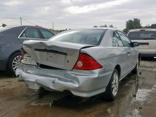 1HGEM22104L009072 - 2004 HONDA CIVIC DX V SILVER photo 4