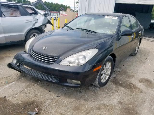 JTHBF30G020011250 - 2002 LEXUS ES 300 BLACK photo 2