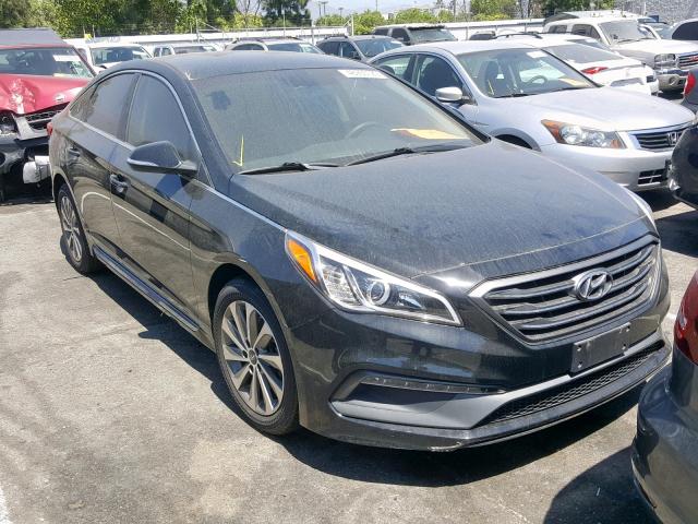 5NPE34AF9FH106336 - 2015 HYUNDAI SONATA SPO BLACK photo 1