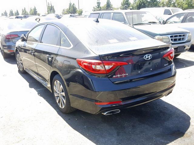 5NPE34AF9FH106336 - 2015 HYUNDAI SONATA SPO BLACK photo 3