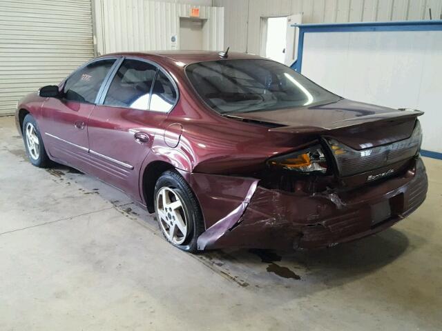 1G2HX52K25U136645 - 2005 PONTIAC BONNEVILLE BURGUNDY photo 3