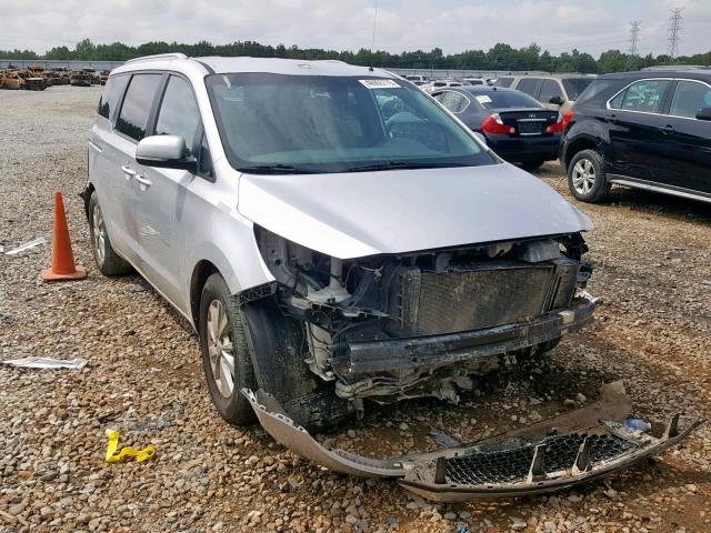 KNDMB5C13F6061555 - 2015 KIA SEDONA LX SILVER photo 1