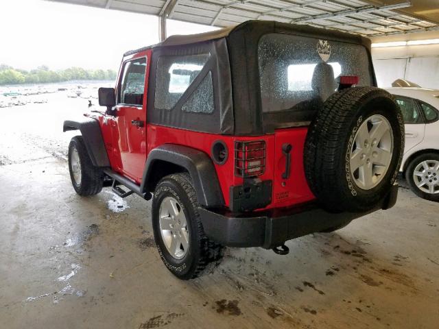 1C4AJWAGXGL307653 - 2016 JEEP WRANGLER S RED photo 3