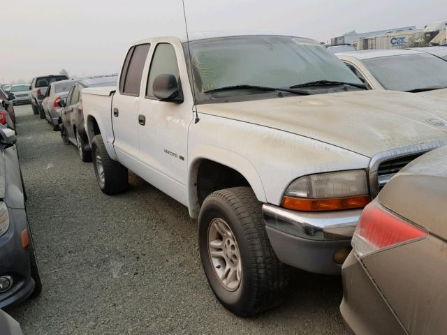 1B7GG2AX71S143597 - 2001 DODGE DAKOTA QUA WHITE photo 2