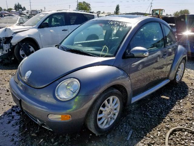 3VWCK31C65M412684 - 2005 VOLKSWAGEN NEW BEETLE ნაცრისფერი ფოტო 2