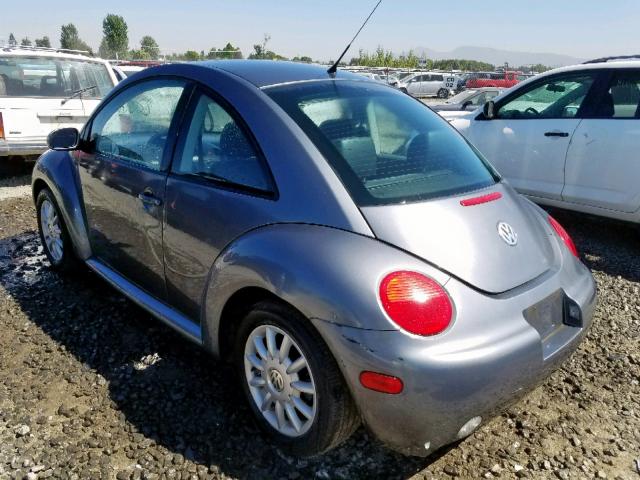 3VWCK31C65M412684 - 2005 VOLKSWAGEN NEW BEETLE ნაცრისფერი ფოტო 3